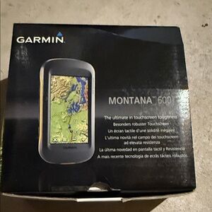 Garmin Montana 600 GPS with Black and Green Display